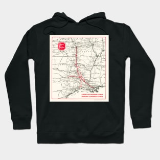 1953 Kansas City Southern Map Hoodie